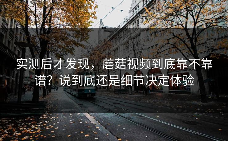 实测后才发现，蘑菇视频到底靠不靠谱？说到底还是细节决定体验